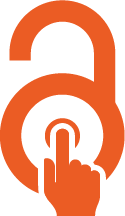 OA Button logo, hand pressing button in center of OA padlock logo